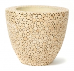 Natural trendy wood planter 61x52cm